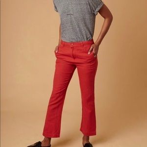Red Kennedy crop pants from Sincerely Jules